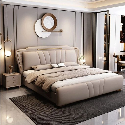 Giường Ngủ Da Hiện Đại – Tinh Tế Từng Đường Nét TPODGN30