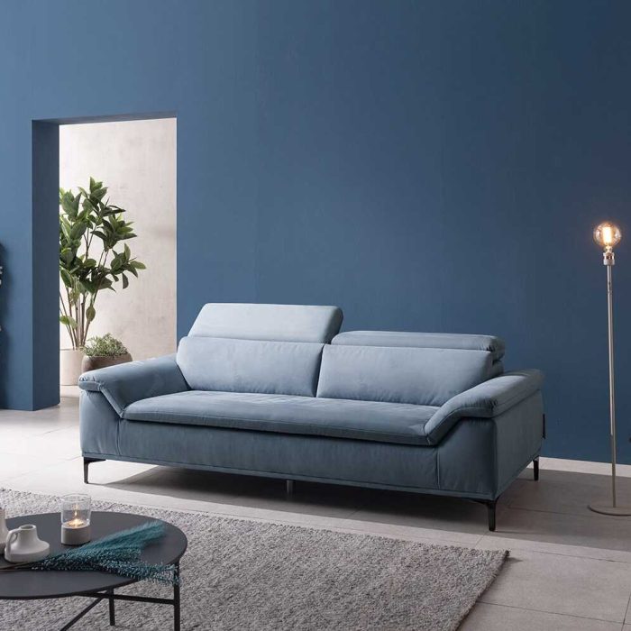 Đóng Sofa văng nỉ 2 chỗ tựa gật gù