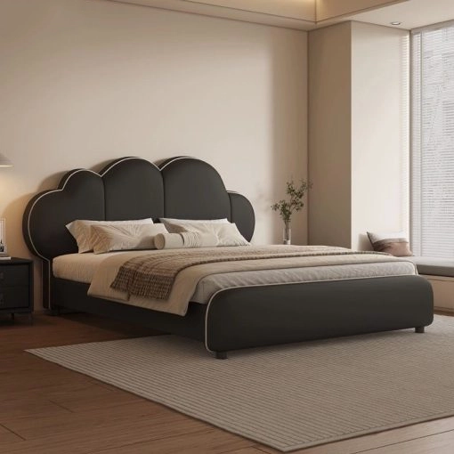 GIƯỜNG NGỦ MÂY TRỜI THANH THOÁT BỌC DA TPODGN14